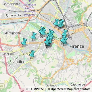 Mappa Via Cosimo Rosselli, 50143 Firenze FI, Italia (1.2245)