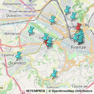 Mappa Via Cosimo Rosselli, 50143 Firenze FI, Italia (2.41438)