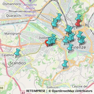 Mappa Via Cosimo Rosselli, 50143 Firenze FI, Italia (2.075)