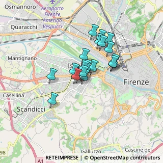 Mappa Via Cosimo Rosselli, 50143 Firenze FI, Italia (1.2565)