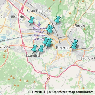Mappa Via Cosimo Rosselli, 50143 Firenze FI, Italia (2.88667)