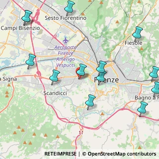 Mappa Via Cosimo Rosselli, 50143 Firenze FI, Italia (5.61)