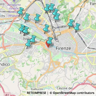 Mappa Via Giacomo Zanella, 50124 Firenze FI, Italia (2.46125)