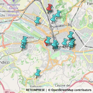 Mappa Via Giacomo Zanella, 50124 Firenze FI, Italia (2.038)