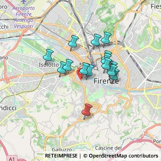 Mappa Via Giacomo Zanella, 50124 Firenze FI, Italia (1.43533)