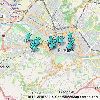 Mappa Via Giacomo Zanella, 50124 Firenze FI, Italia (1.22143)