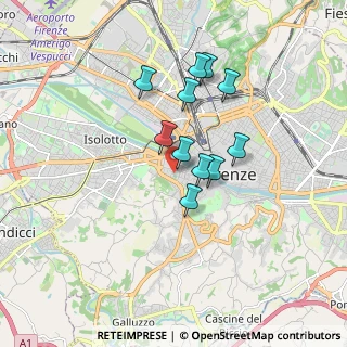 Mappa Via Giacomo Zanella, 50124 Firenze FI, Italia (1.39455)