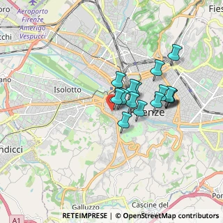Mappa Via Giacomo Zanella, 50124 Firenze FI, Italia (1.41313)