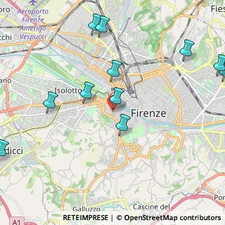 Mappa Via Giacomo Zanella, 50124 Firenze FI, Italia (2.65091)
