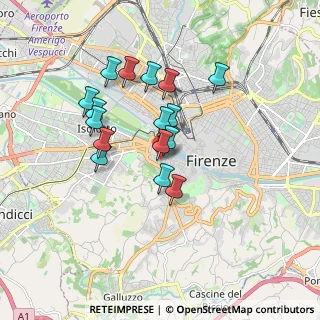 Mappa Via Giacomo Zanella, 50124 Firenze FI, Italia (1.52188)