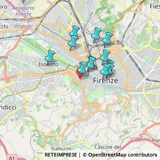 Mappa Via Giacomo Zanella, 50124 Firenze FI, Italia (1.42833)