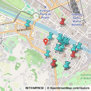 Mappa Via Giacomo Zanella, 50124 Firenze FI, Italia (0.523)
