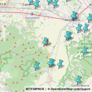 Mappa Via del Poggetto, 55012 Capannori LU, Italia (6.5435)