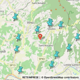 Mappa Via Amerini, 50059 Vinci FI, Italia (2.80667)