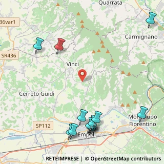 Mappa Via Amerini, 50059 Vinci FI, Italia (5.93077)