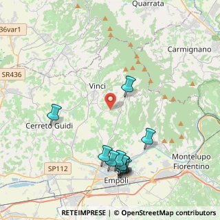 Mappa Via Amerini, 50059 Vinci FI, Italia (4.78727)
