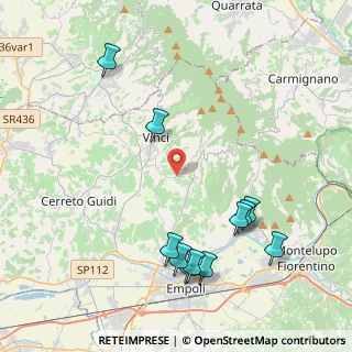Mappa Via Amerini, 50059 Vinci FI, Italia (4.90636)