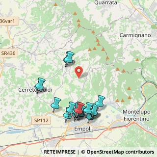 Mappa Via Amerini, 50059 Vinci FI, Italia (4.4655)