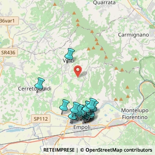 Mappa Via Amerini, 50059 Vinci FI, Italia (4.808)