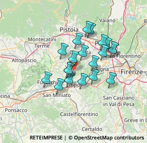 Mappa Via Amerini, 50059 Vinci FI, Italia (10.9515)