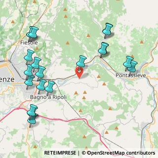 Mappa Via di Vallina, 50012 Vallina FI, Italia (5.423)