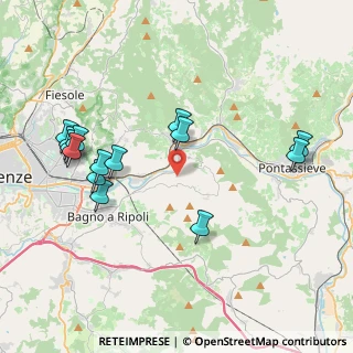 Mappa Via di Vallina, 50012 Vallina FI, Italia (4.44214)