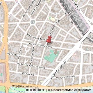 Mappa Via Vincenzo Gioberti, 38-red, 50121 Firenze, Firenze (Toscana)