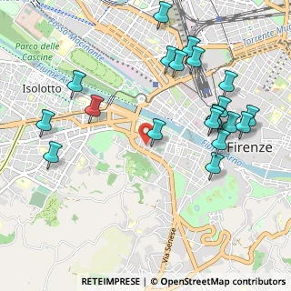 Mappa Via Benozzo Gozzoli, 50124 Firenze FI, Italia (1.195)