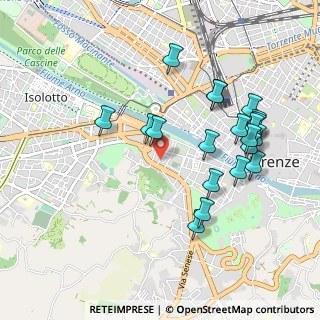 Mappa Via Benozzo Gozzoli, 50124 Firenze FI, Italia (1.0185)