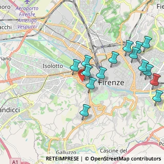 Mappa Via Benozzo Gozzoli, 50124 Firenze FI, Italia (2.24333)