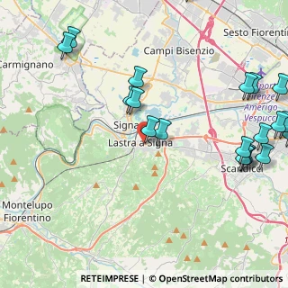 Mappa Via Dino Campana, 50055 Lastra a Signa FI, Italia (5.8725)