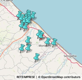 Mappa Via Volpella, 61039 San Costanzo PU, Italia (7.604)