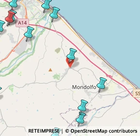 Mappa Via Volpella, 61039 San Costanzo PU, Italia (7.62895)