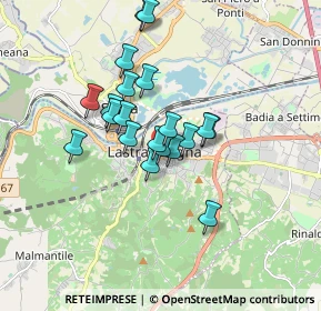 Mappa Via G. Bechi, 50055 Lastra a Signa FI, Italia (1.3725)