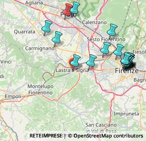 Mappa Via G. Bechi, 50055 Lastra a Signa FI, Italia (9.7285)