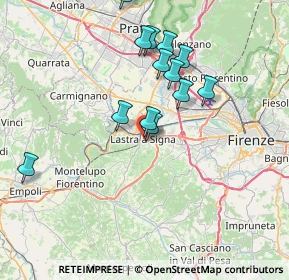 Mappa Via G. Bechi, 50055 Lastra a Signa FI, Italia (7.10538)