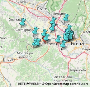 Mappa Via G. Bechi, 50055 Lastra a Signa FI, Italia (6.3015)