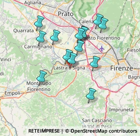 Mappa Via G. Bechi, 50055 Lastra a Signa FI, Italia (6.65071)