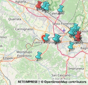 Mappa Via G. Bechi, 50055 Lastra a Signa FI, Italia (9.3035)