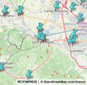 Mappa Via G. Bechi, 50055 Lastra a Signa FI, Italia (6.2865)