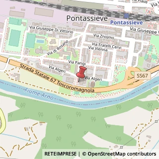 Mappa Via Algeri, 11, 50065 Pontassieve, Firenze (Toscana)