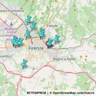 Mappa Via Vincenzo Chiarugi, 50136 Firenze FI, Italia (3.90308)