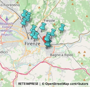 Mappa Via Vincenzo Chiarugi, 50136 Firenze FI, Italia (2.64143)