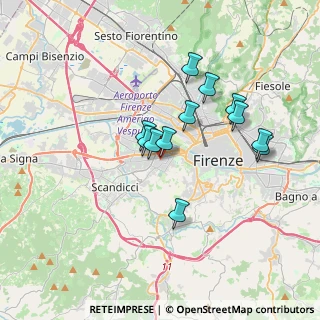 Mappa Via di Legnaia, 50143 Firenze FI, Italia (3.03667)