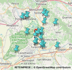 Mappa Via Porto di Cavallaia Massarella, 50054 Fucecchio FI, Italia (6.33)
