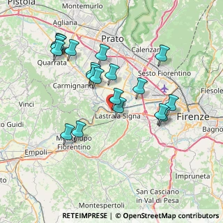 Mappa Via della Stazione, 50058 Signa FI, Italia (7.8485)
