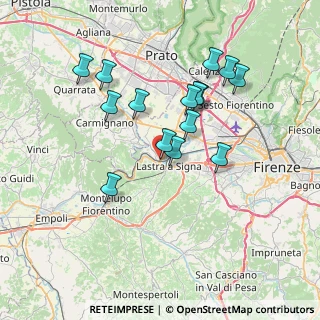 Mappa Via dell'Orologio, 50058 Signa FI, Italia (6.89067)