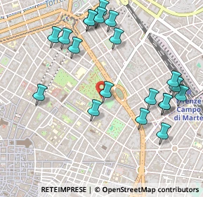 Mappa Via Giuseppe Giusti, 50129 Firenze FI, Italia (0.5855)