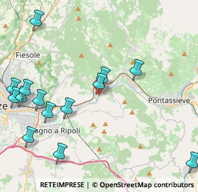 Mappa Via del Roseto, 50012 Vallina FI, Italia (5.36571)