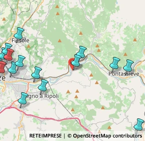 Mappa Via del Roseto, 50012 Vallina FI, Italia (6.38556)